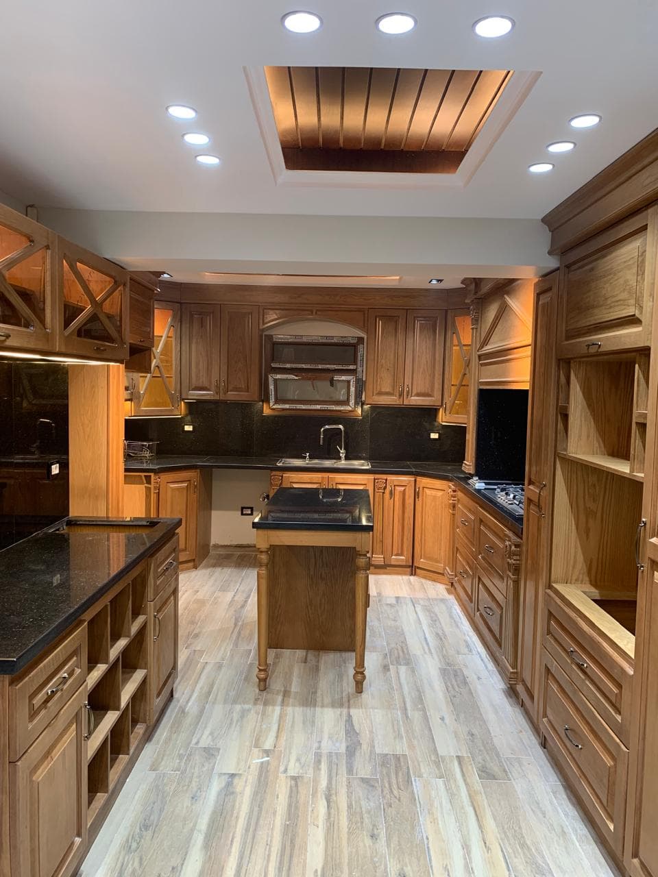 American Natural Oak Wood Kitchen